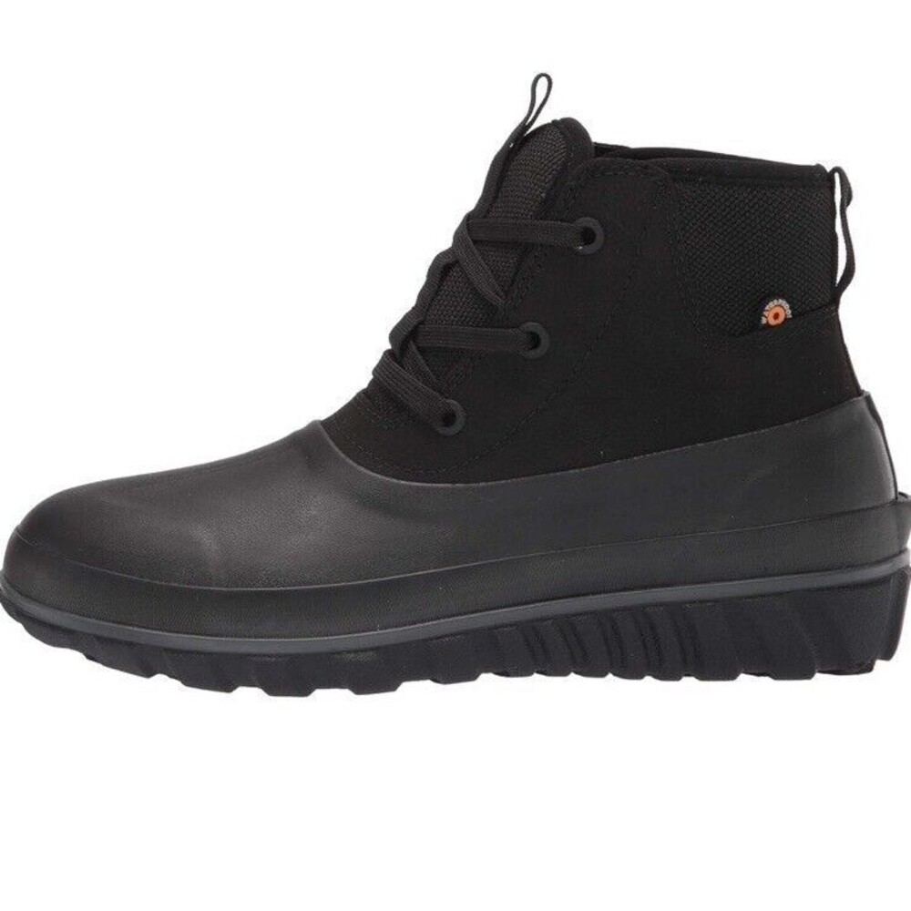 Bogs Classic Casual Lace Leather Men's Boots, Black size 10 - Picture 8 of 10